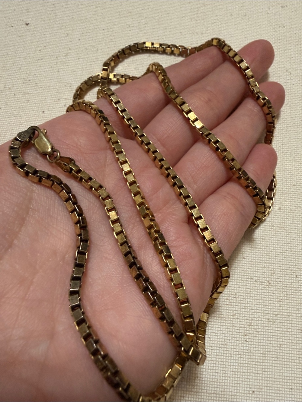 Sterling Silver 925 Italy 30’ inch Link Necklace